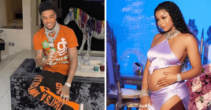 Blueface slammed by fans as he parties while baby momma Chrisean Rock gives birth to their first son