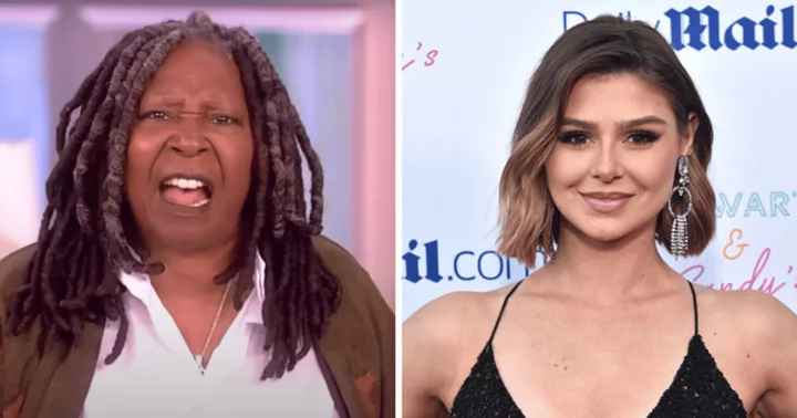 'The View' host Whoopi Goldberg dramatically tears up cue cards for 'Vanderpump Rules' star Raquel Leviss