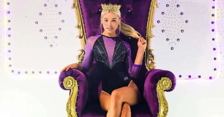 Olivia Dunne dolls up in shimmery purple dress as senior year nears its end, trolls ask 'is this one photoshopped'