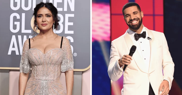 Does Drake have a crush on Salma Hayek? Singer fawns over actress' 'bikini workout' video celebrating 25M followers