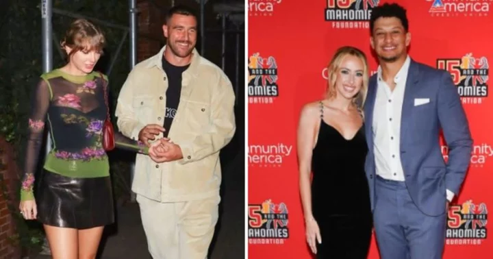 As news of Taylor Swift and Travis Kelce's visit to the home of Patrick and Brittany Mahomes drops, Internet's reaction is unanimous