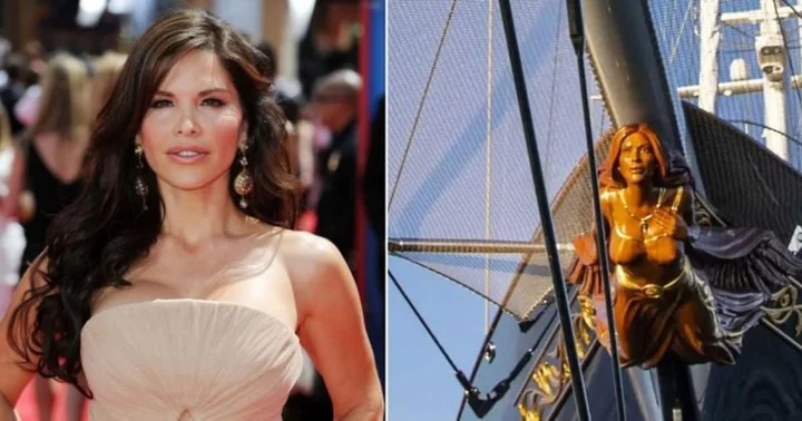 ‘They’d have been bigger’: Lauren Sanchez reveals identity of figurehead on Jeff Bezos’ yacht and why it’s not her