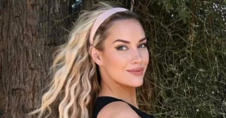 Paige Spiranac takes on barbiecore trend as she wears sizzling pink dress, fans dub golf influencer 'hottest chick'