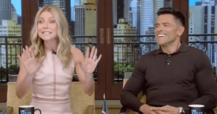 'How dare you mock me!' Kelly Ripa snaps at Mark Consuelos as he jokes about her on-air makeup blunder