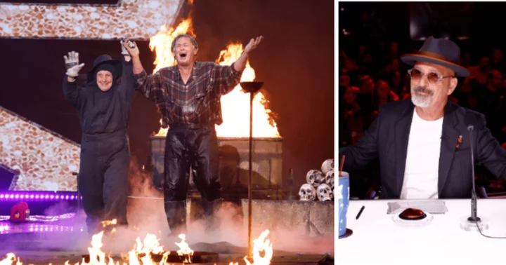 'AGT' Season 18 judge Howie Mandel booed as he hits buzzer during Ray Wold and his mom's dangerous fire and knives act again
