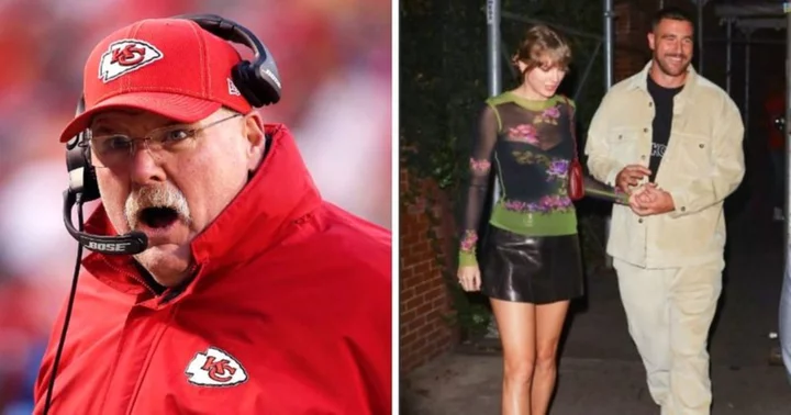 Andy Reid hailed as Chiefs coach says 'it's a good thing' Travis Kelce and Taylor Swift found each other