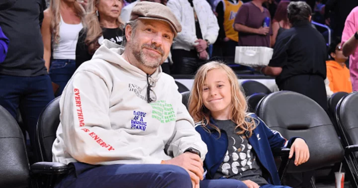 Jason Sudeikis spotted enjoying LA Lakers game with son Otis, 9, amid custody battle with ex Olivia Wilde