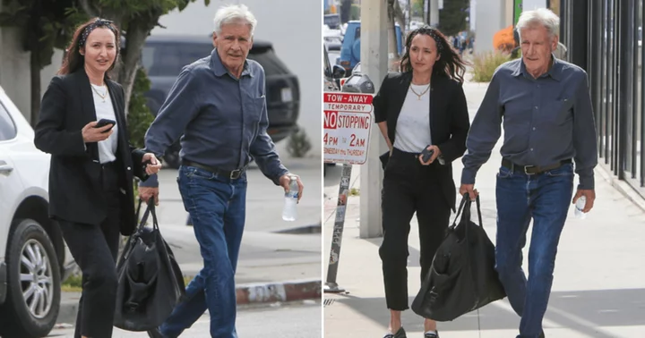 Harrison Ford goes suit shopping with daughter Georgia ahead of 'Indiana Jones and the Dial of Destiny' premiere