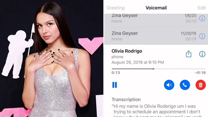 Olivia Rodrigo sends stranger voicemail thinking it's her doctor