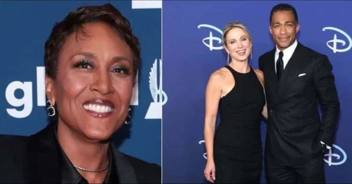 Amy Robach 'furious' as Robin Roberts excludes her from dream wedding over her affair with TJ Holmes