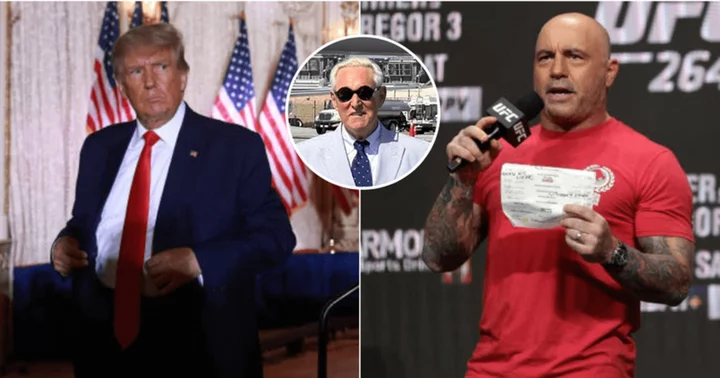 Has Donald Trump forgiven Joe Rogan? Ex-president exchanges friendly handshake with UFC commentator, Roger Stone calls him 'pu**y'