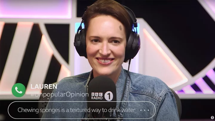 Phoebe Waller-Bridge debating unpopular opinions with radio callers is a fun watch