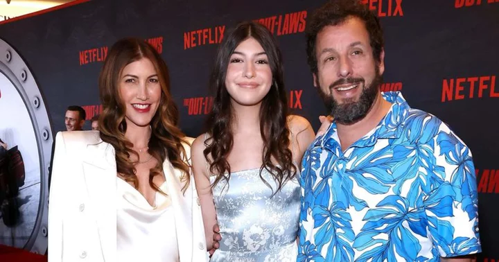Adam Sandler’s daughter Sadie looks like mom Jackie as the duo grace red carpet with comedian at ‘The Out-Laws’ premiere