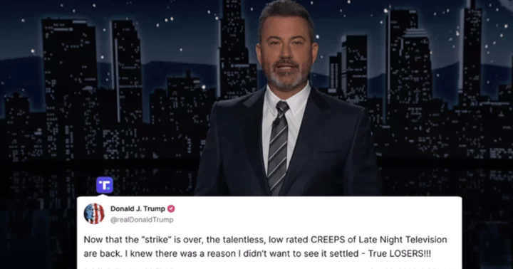'You've touched a nerve': Internet lauds Jimmy Kimmel's hilarious response to Trump's 'talentless creeps' jab at late-night hosts