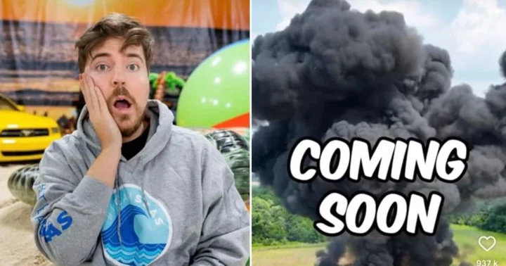MrBeast shares thrilling teaser of upcoming video with train, life-sized tank and exploding house, fans say 'bro got budget'
