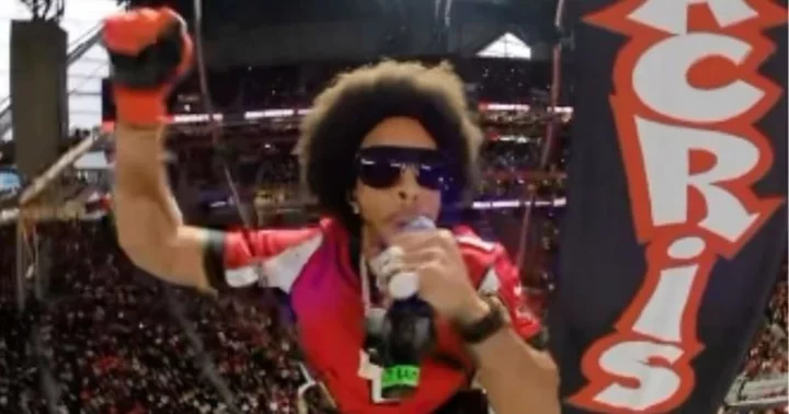 Internet dubs Ludacris 'Tom Cruise of hip hop' after he rappels down from stadium roof at Falcons game